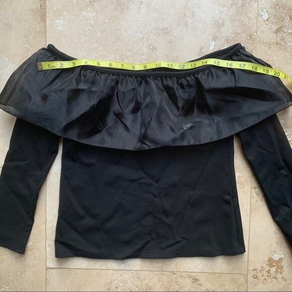 JCREW Organza Ruffle off the shoulder blouse Top - Picture 4 of 10